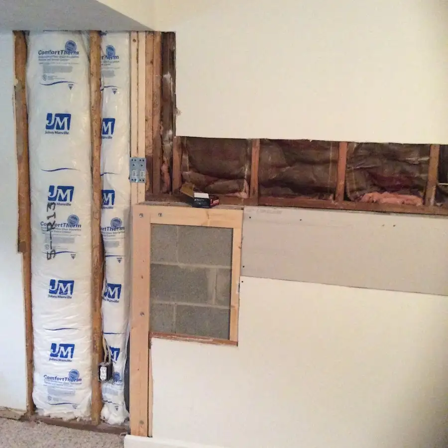 Wall insulation replacement during Structural Drying in Marshalltown